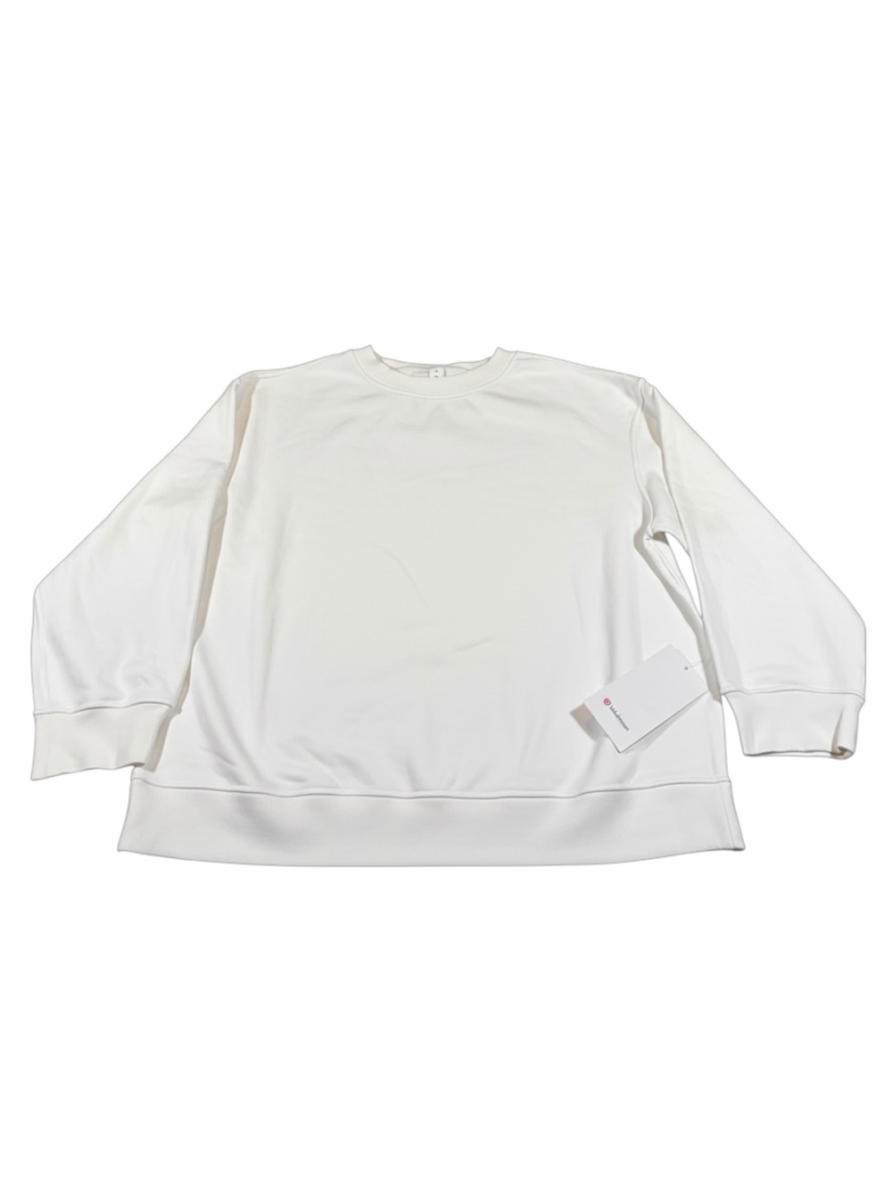 NWT Lululemon French Terry Oversized Crew (White) Size Medium